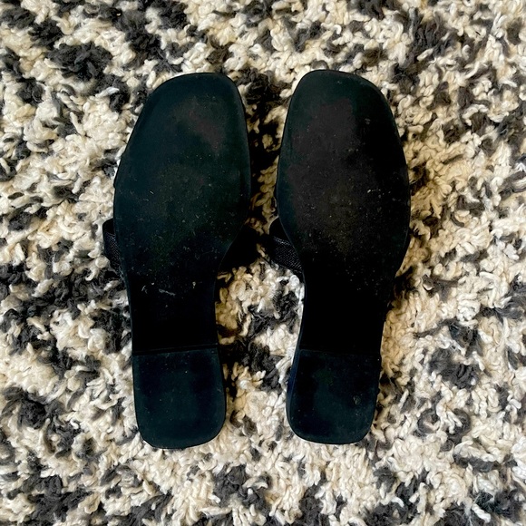 Black Designer Hermes style Women's Sandals - Picture 2 of 3